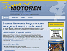 Tablet Screenshot of beerensmotoren.nl